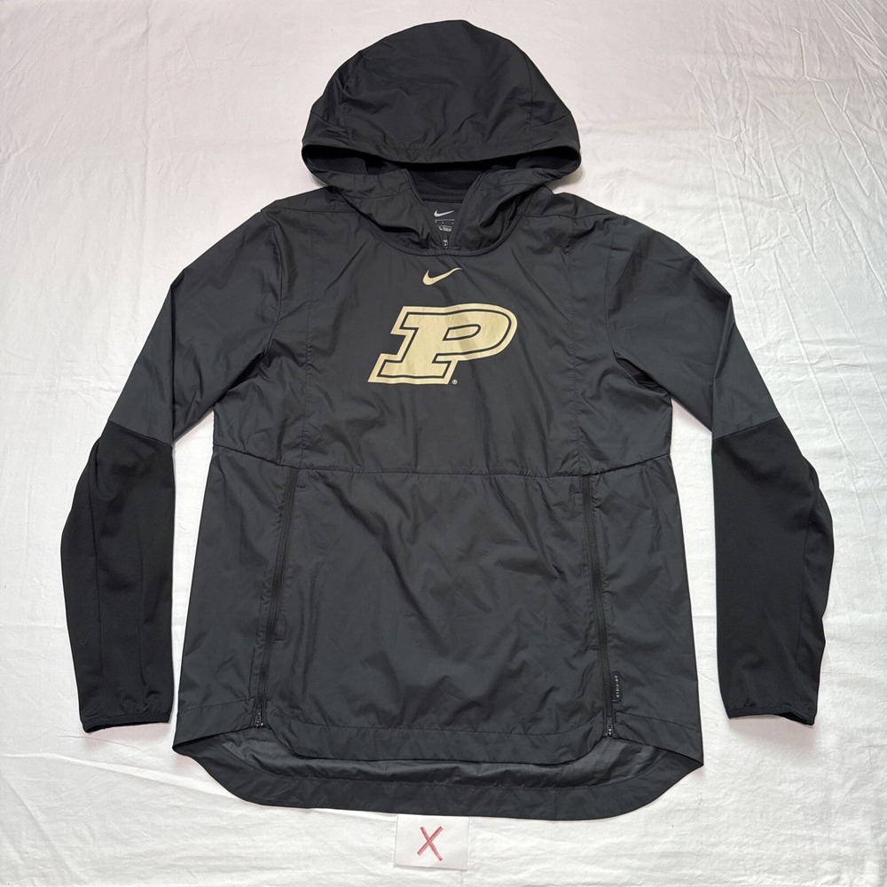 Nike PURDUE BASKETBALL TEAM Issue Hoodie Windbreaker Jacket(SIZE M)